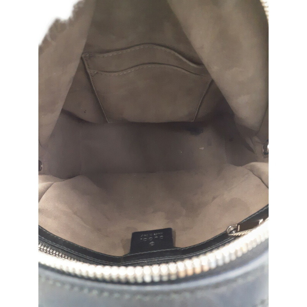 Gucci ssima Signature Backpack Black Leather - Picture 3 of 9